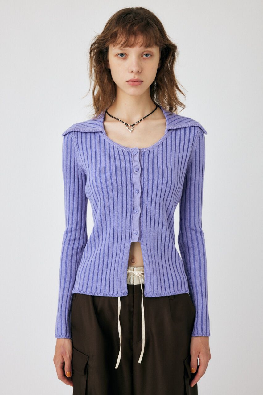 MOUSSY「SKIPPER BI COLOR ニット」|ニット・セーター|PUR