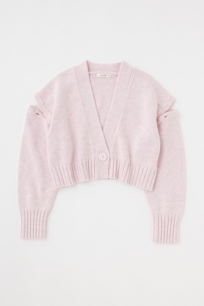 MOUSSY「BUTTON SHORT ニットカーディガン」|ニット・セーター|