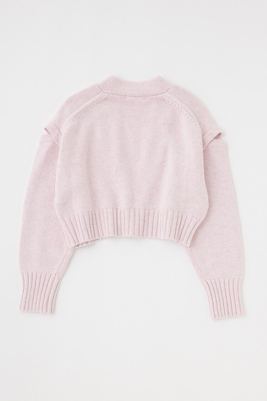 MOUSSY「BUTTON SHORT ニットカーディガン」|ニット・セーター|