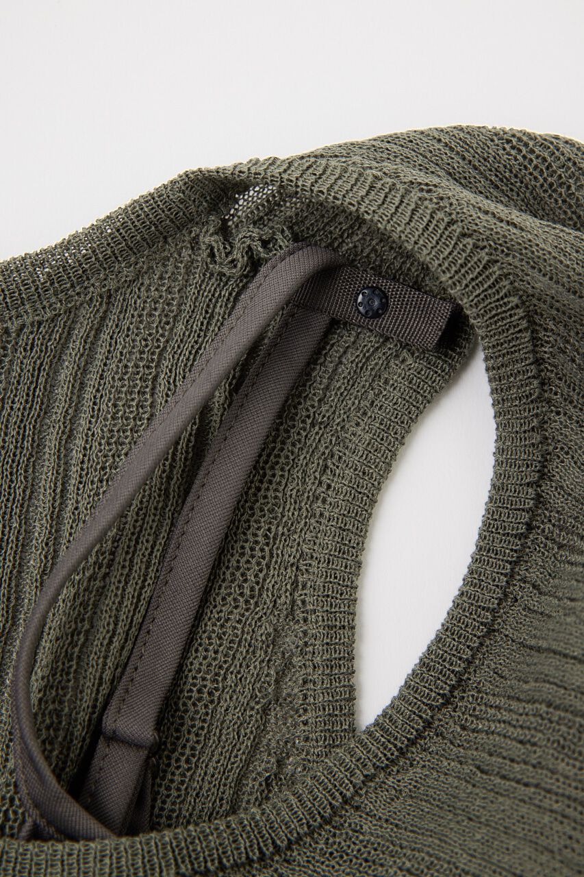 MOUSSY「SHEER KNIT マキシドレス」|ワンピース|