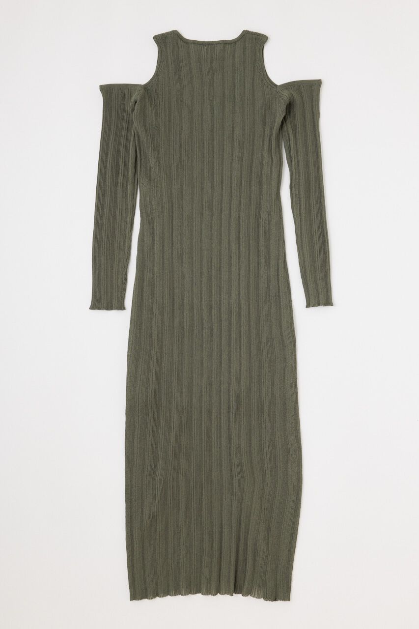 MOUSSY「SHEER KNIT マキシドレス」|ワンピース|