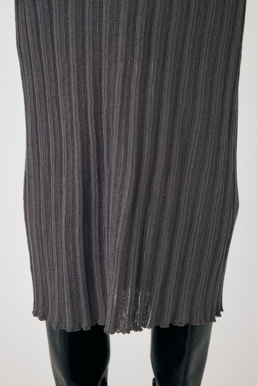 MOUSSY「SHEER KNIT マキシドレス」|ワンピース|