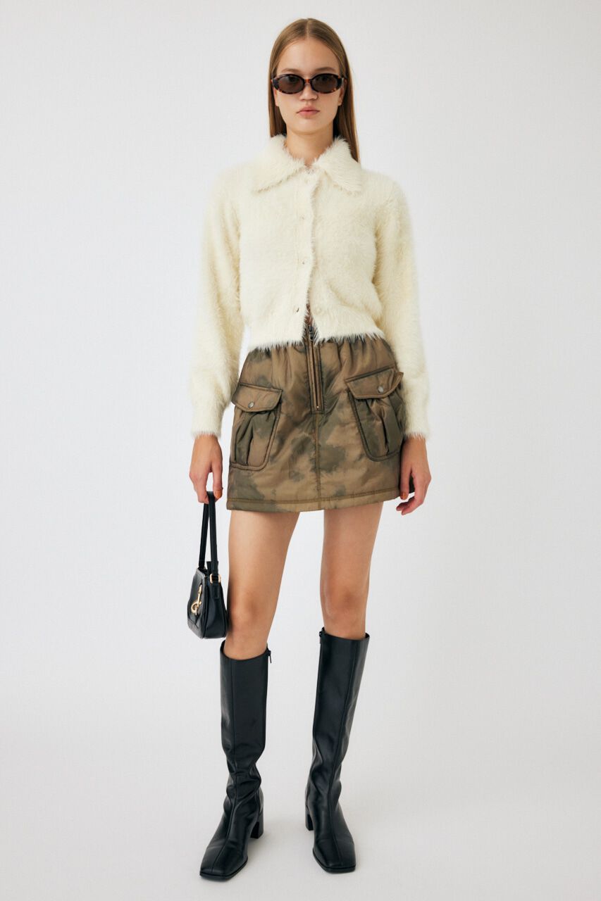 MOUSSY「FEATHER YARN KNIT シャツ」|ニット・セーター|
