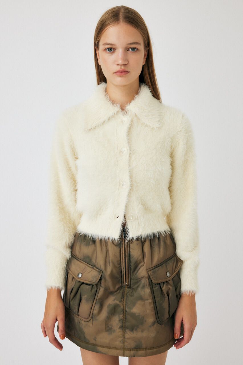 MOUSSY「FEATHER YARN KNIT シャツ」|ニット・セーター|