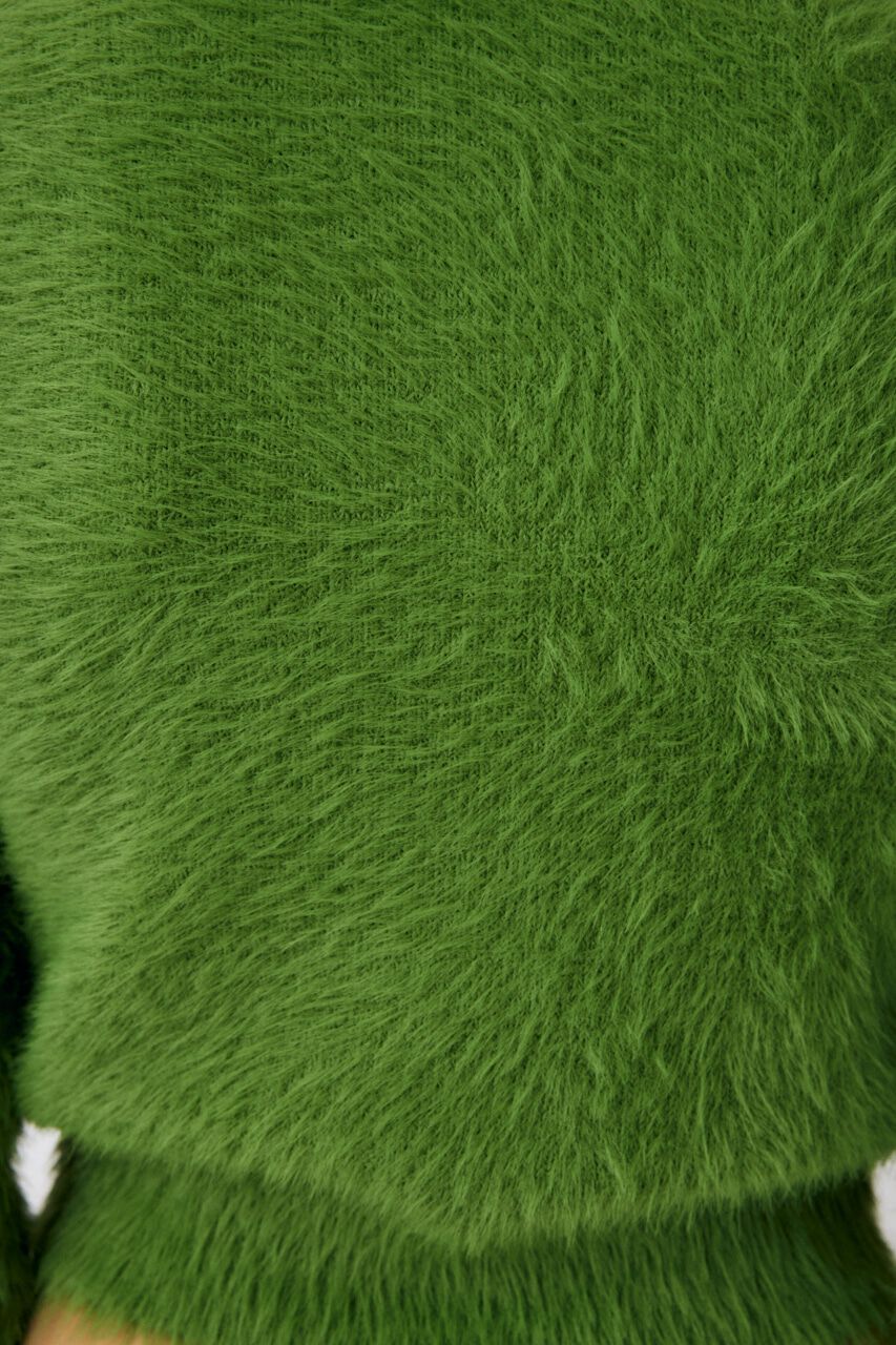 MOUSSY「FEATHER YARN KNIT シャツ」|ニット・セーター|