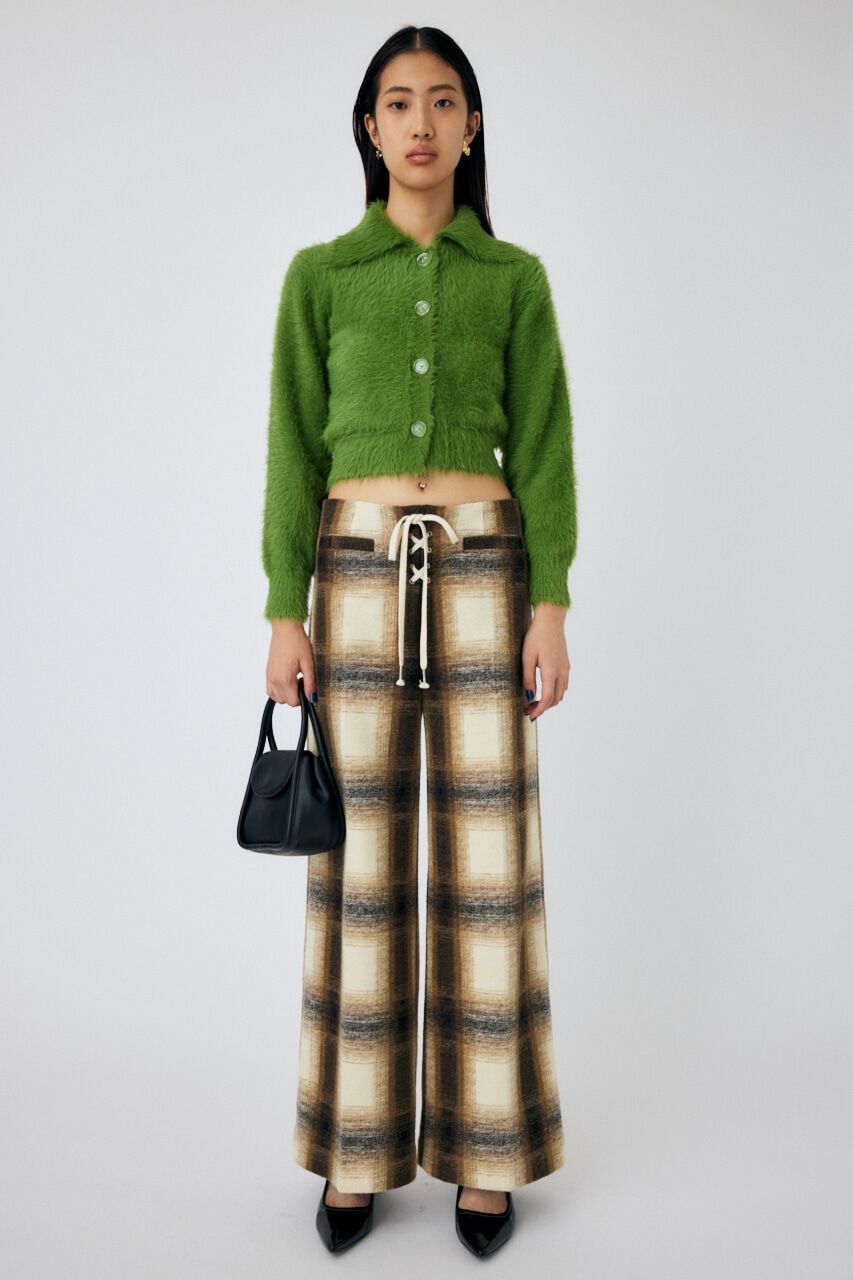 MOUSSY「FEATHER YARN KNIT シャツ」|ニット・セーター|