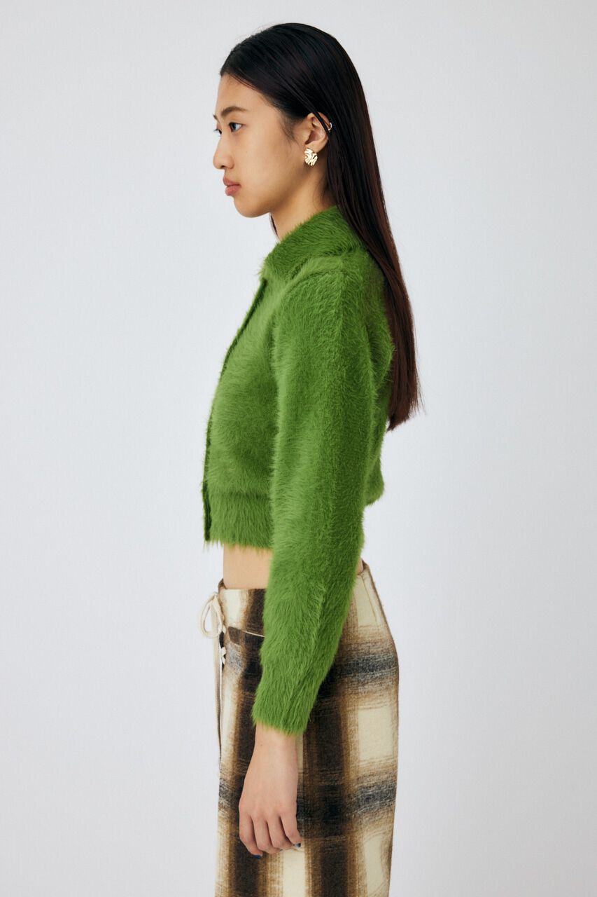 MOUSSY「FEATHER YARN KNIT シャツ」|ニット・セーター|