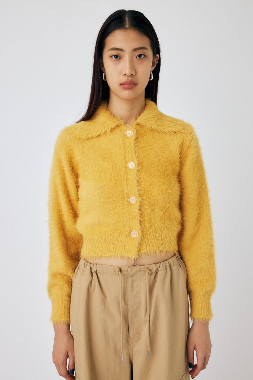 MOUSSY「FEATHER YARN KNIT シャツ」|ニット・セーター|