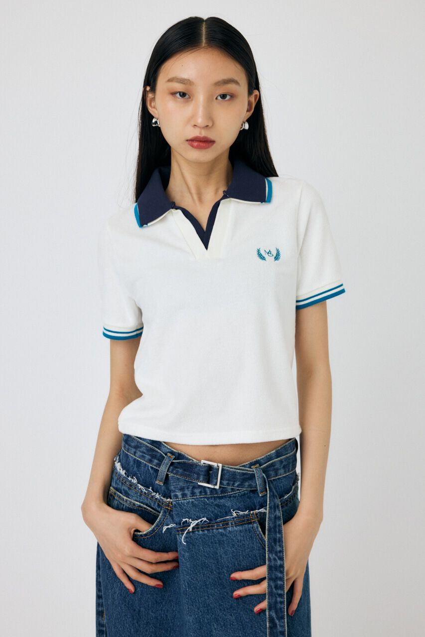 MOUSSY「DOUBLE COLLAR PILE SKIPPER Tシャツ」|Tシャツ・カットソー|