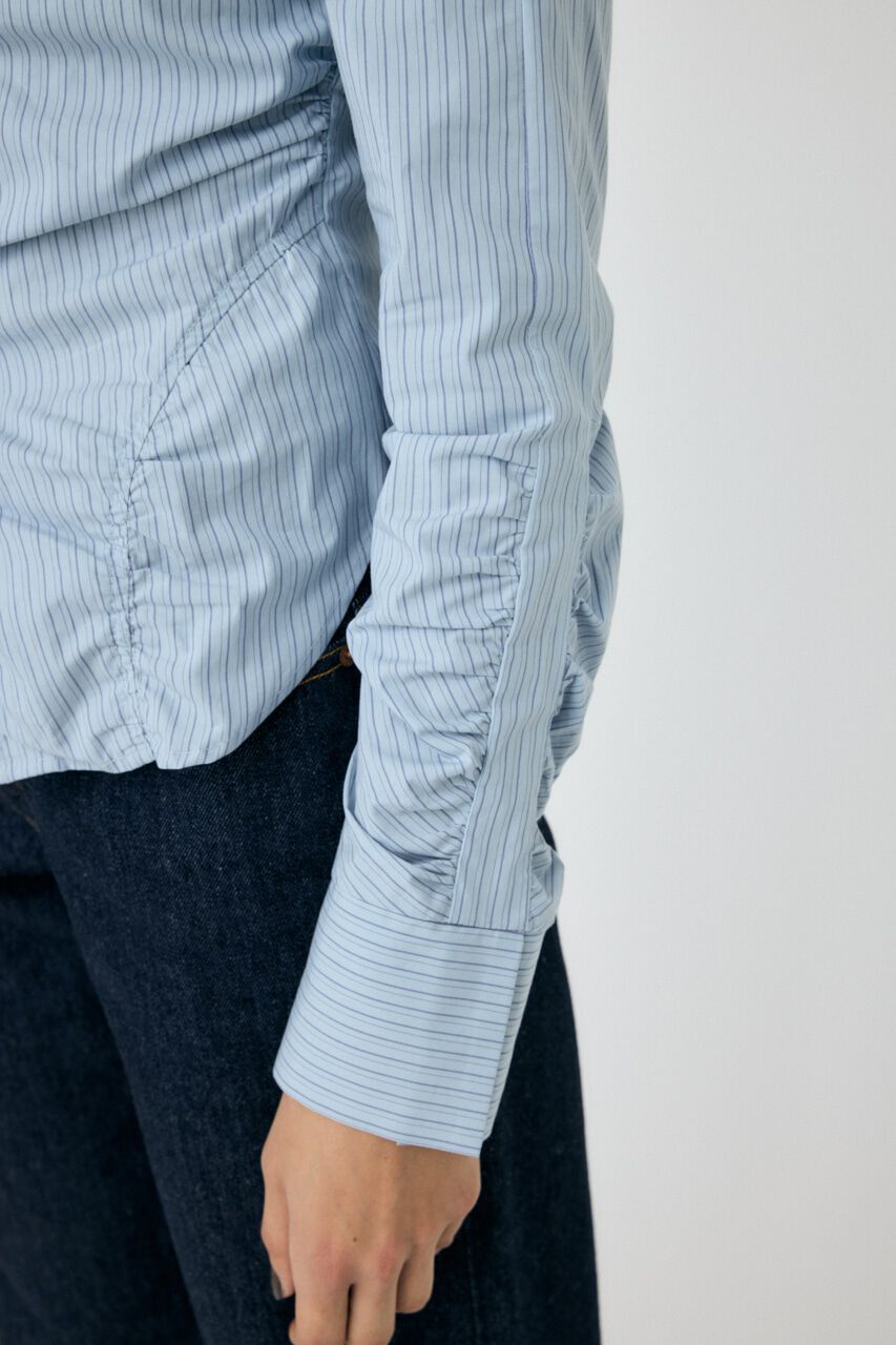 MOUSSY「ZIP UP WAIST SHAPE シャツ」|シャツ・ブラウス|