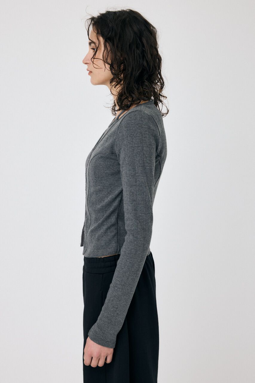 MOUSSY「LAYERED 2WAY カーディガン」|Tシャツ・カットソー|