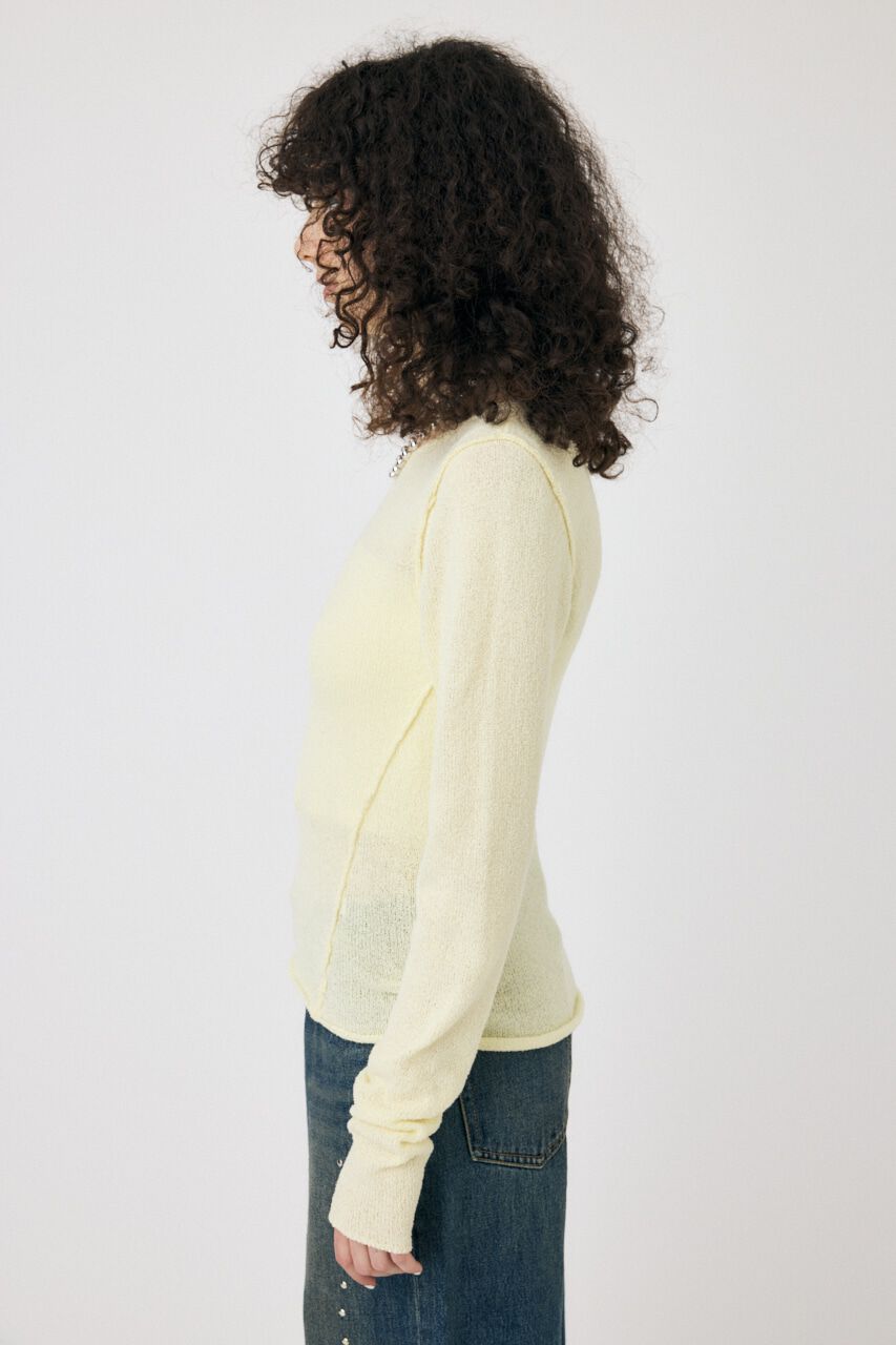 MOUSSY「LOOSE KNIT ロングスリーブTEE」|ニット・セーター|