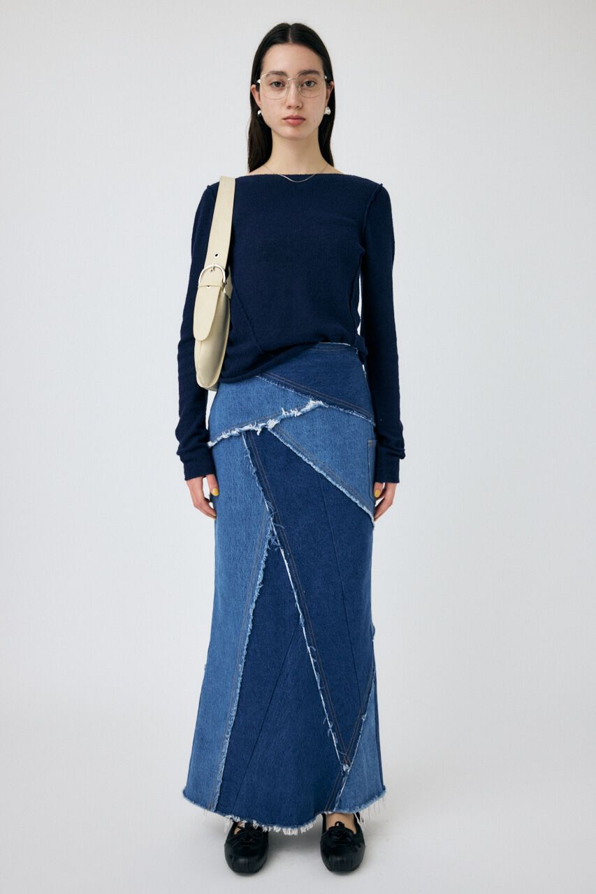 MOUSSY「LOOSE KNIT ロングスリーブTEE」|ニット・セーター|