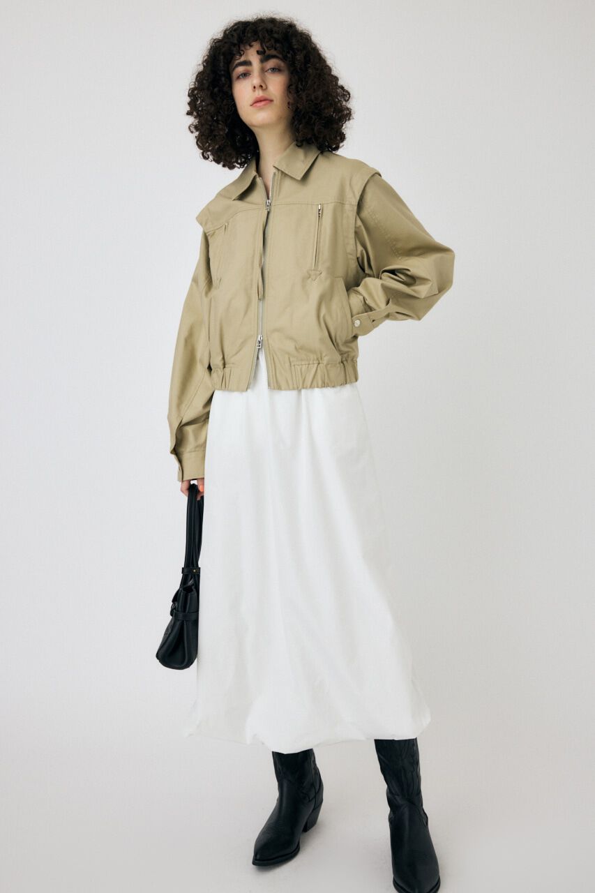 MOUSSY「BALLOON MIDI スカート」|スカート|WHT