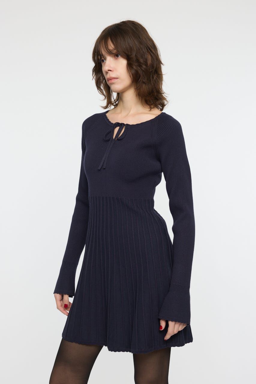 MOUSSY「PICO RIBBON MINI ドレス」|ワンピース|