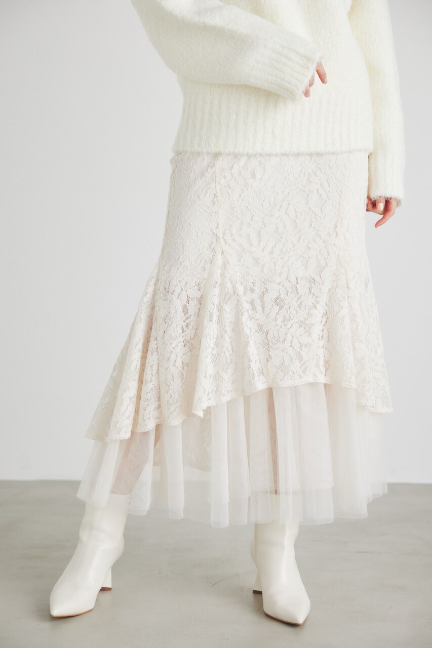 rienda「バックテールレースドッキングマーメイドSK」|スカート|