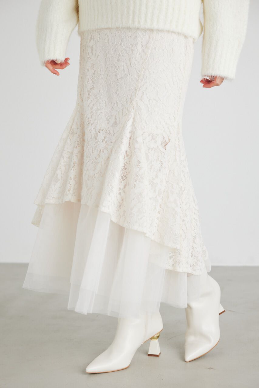 rienda「バックテールレースドッキングマーメイドSK」|スカート|