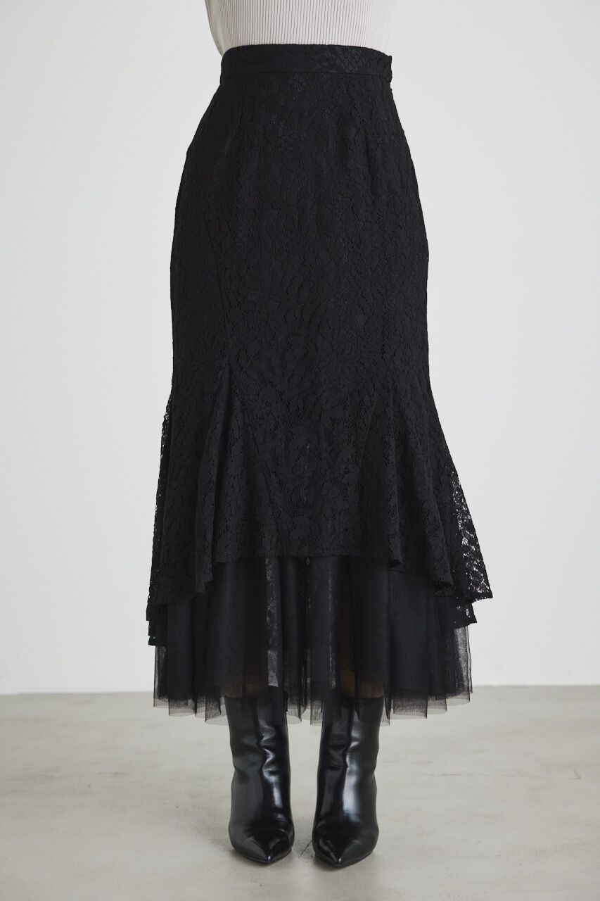 rienda「バックテールレースドッキングマーメイドSK」|スカート|