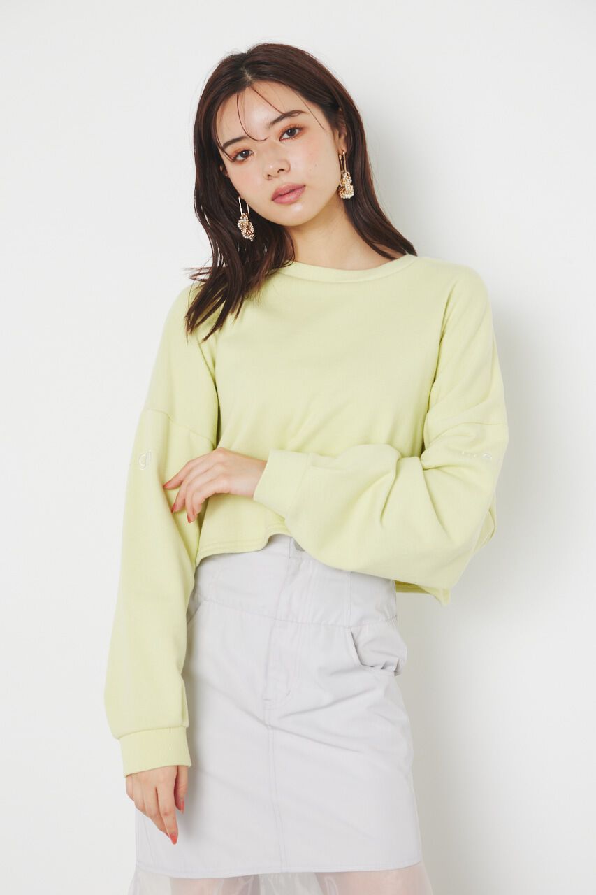 rienda「アームロゴスウェットTOP」|パーカー|L/YEL1