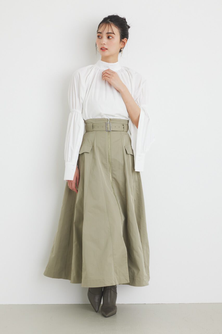 rienda「ボタンSLV H/N BLS」|シャツ・ブラウス|