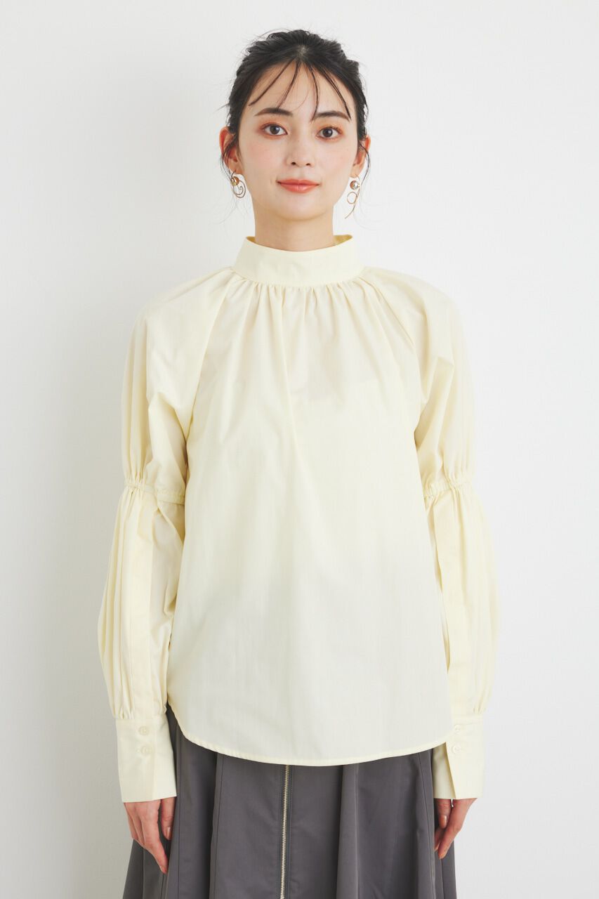 rienda「ボタンSLV H/N BLS」|シャツ・ブラウス|