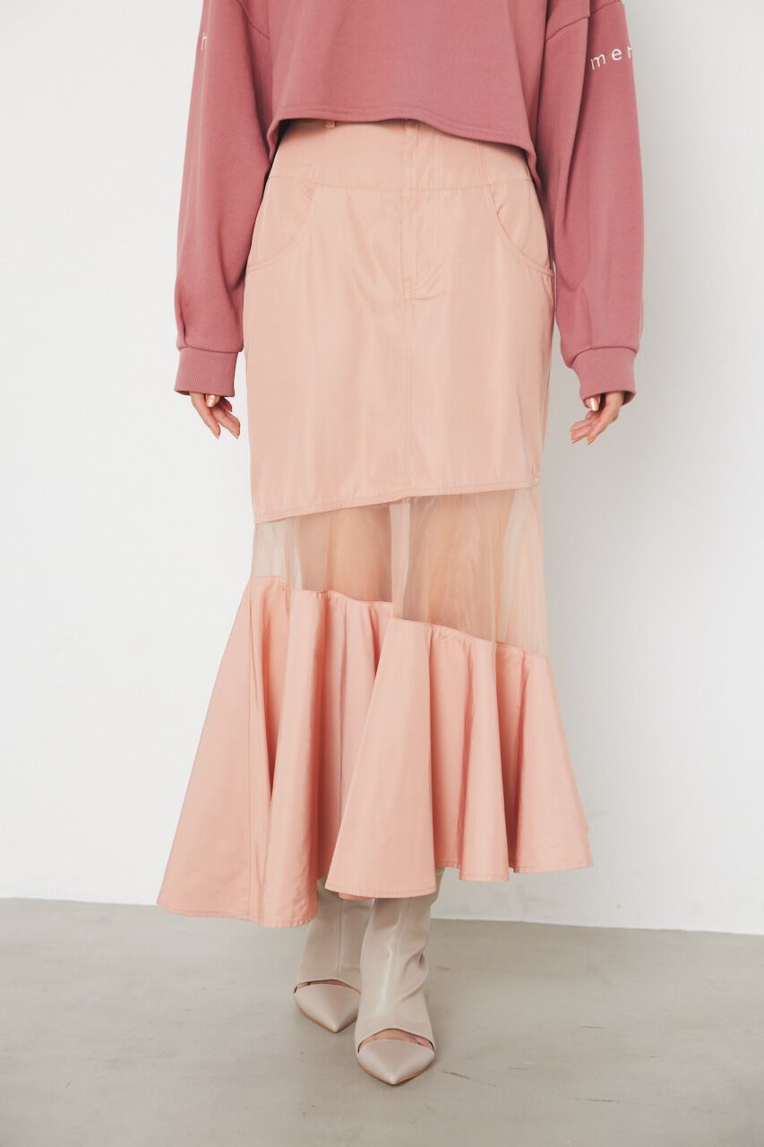 rienda「アシンメトリーシアーマーメイドJ/W SK」|スカート|