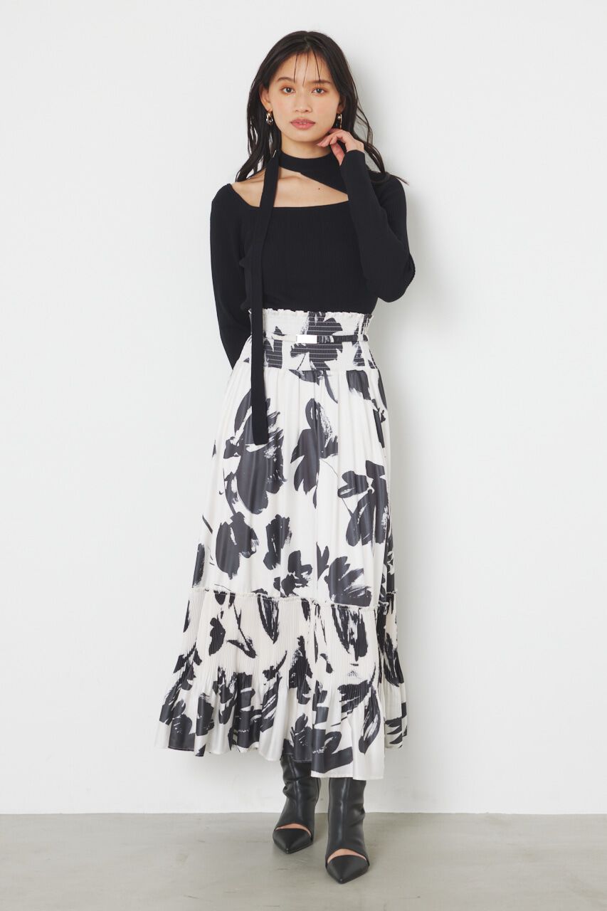 rienda「チョーカーデザインKnit TOP」|ニット・セーター|