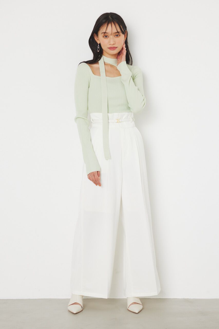 rienda「チョーカーデザインKnit TOP」|ニット・セーター|