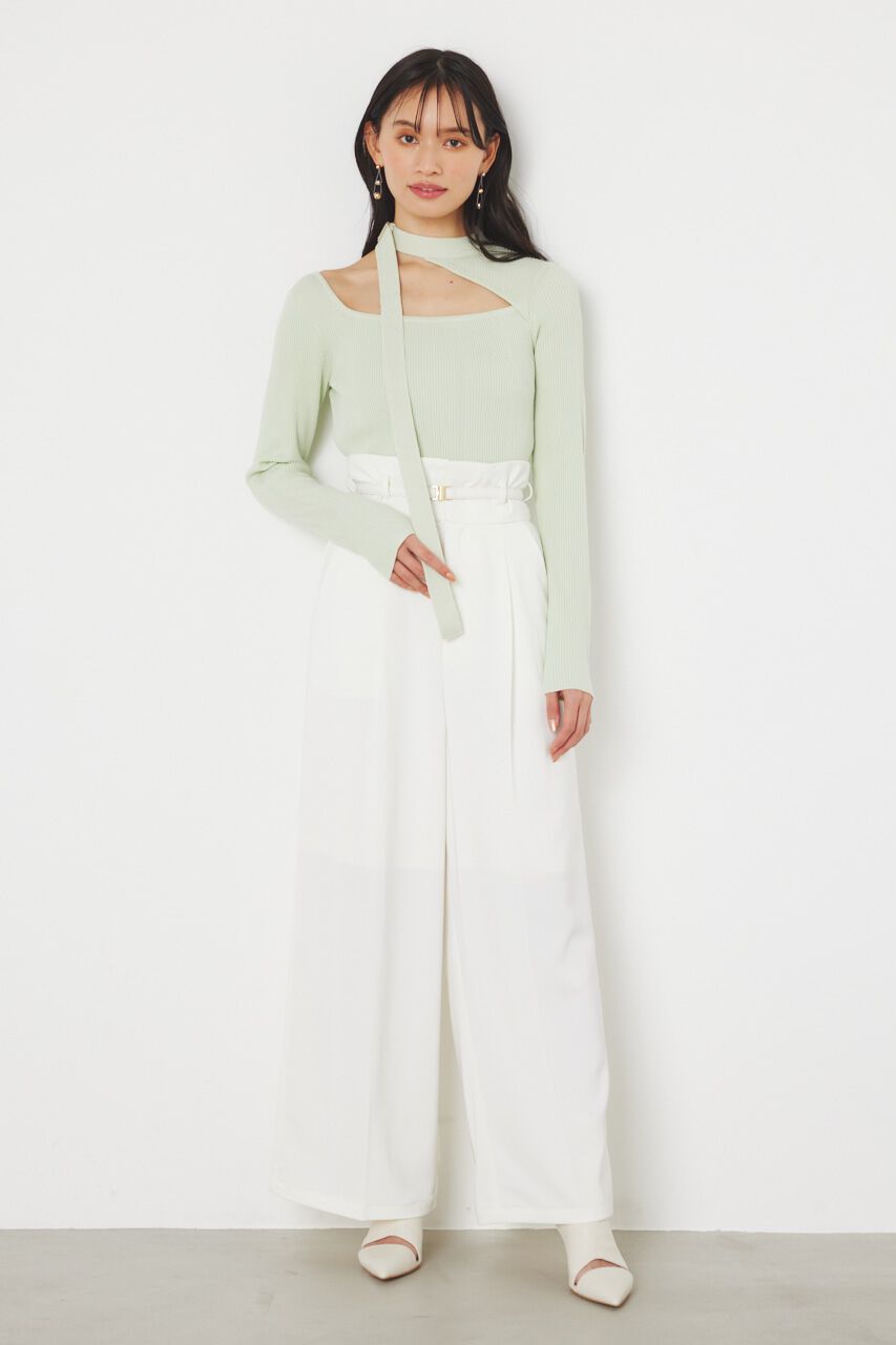 rienda「チョーカーデザインKnit TOP」|ニット・セーター|