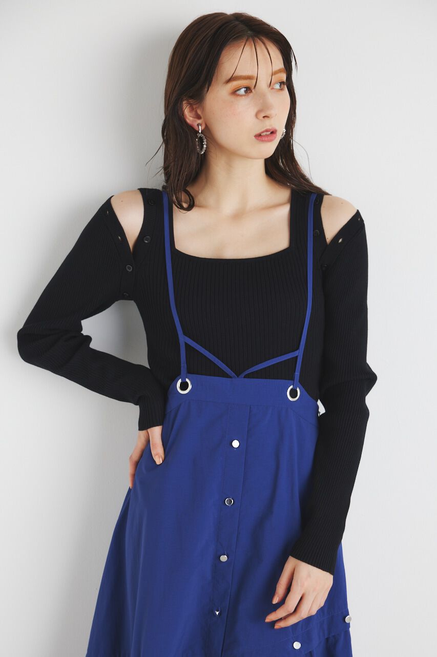 rienda「3WAYショルダーニットTOP」|ニット・セーター|