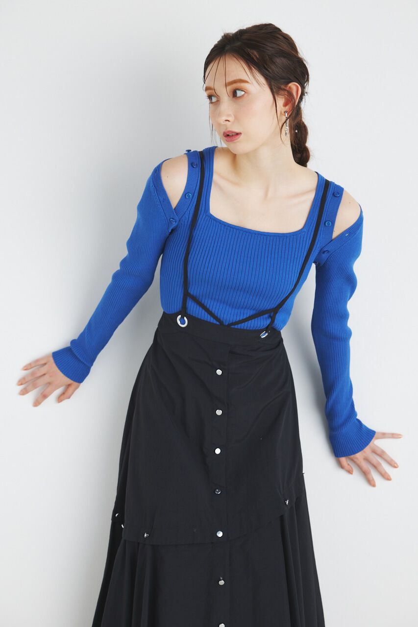 rienda「3WAYショルダーニットTOP」|ニット・セーター|