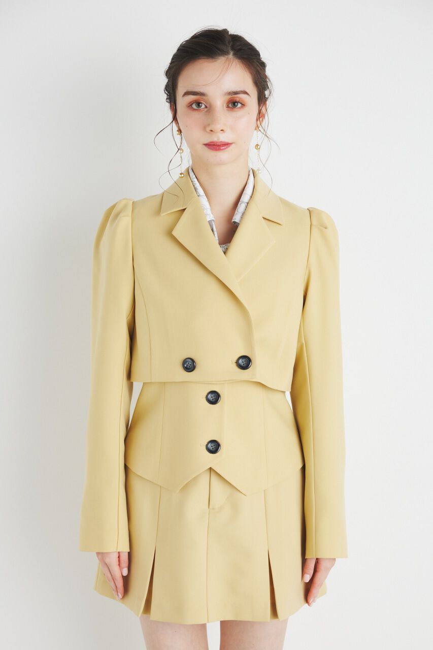 rienda「パフスリーブクロップドJK」|その他|