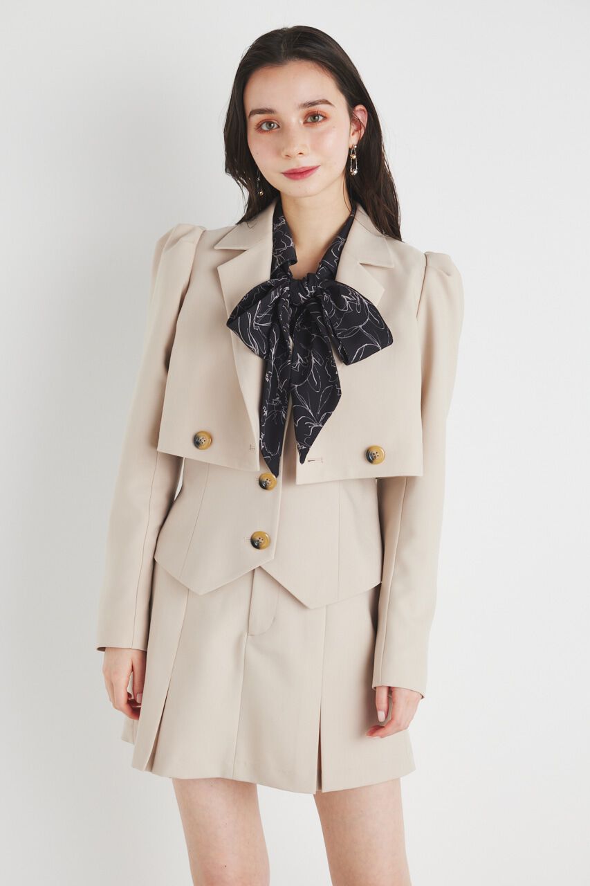 rienda「パフスリーブクロップドJK」|その他|