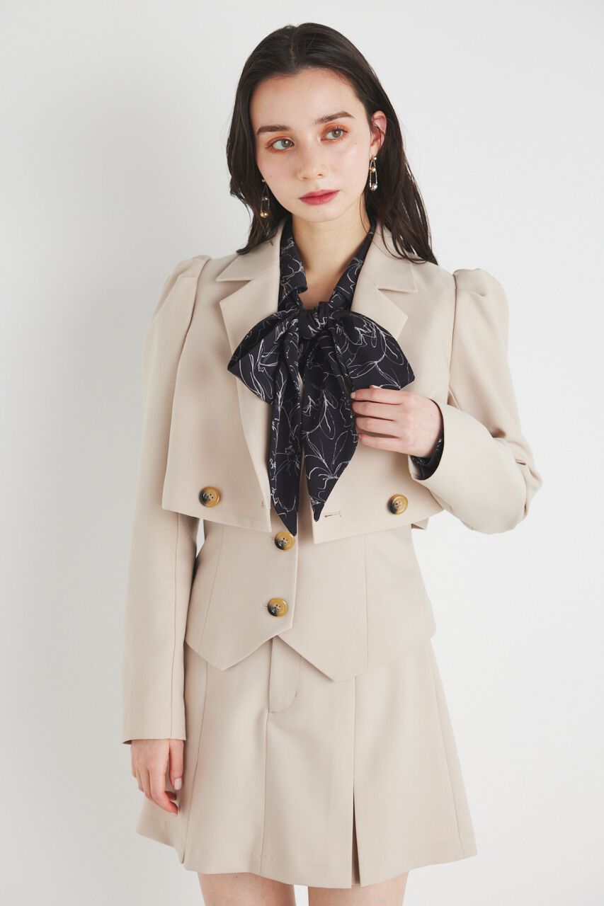 rienda「パフスリーブクロップドJK」|その他|