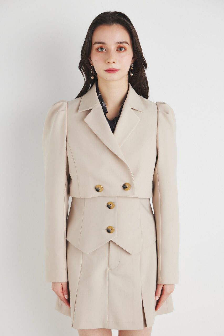 rienda「パフスリーブクロップドJK」|その他|