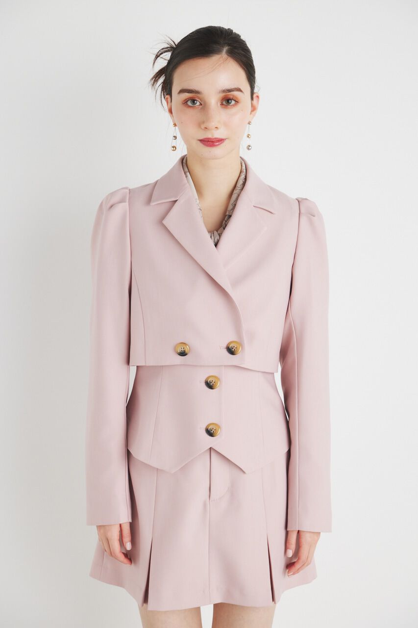 rienda「パフスリーブクロップドJK」|その他|