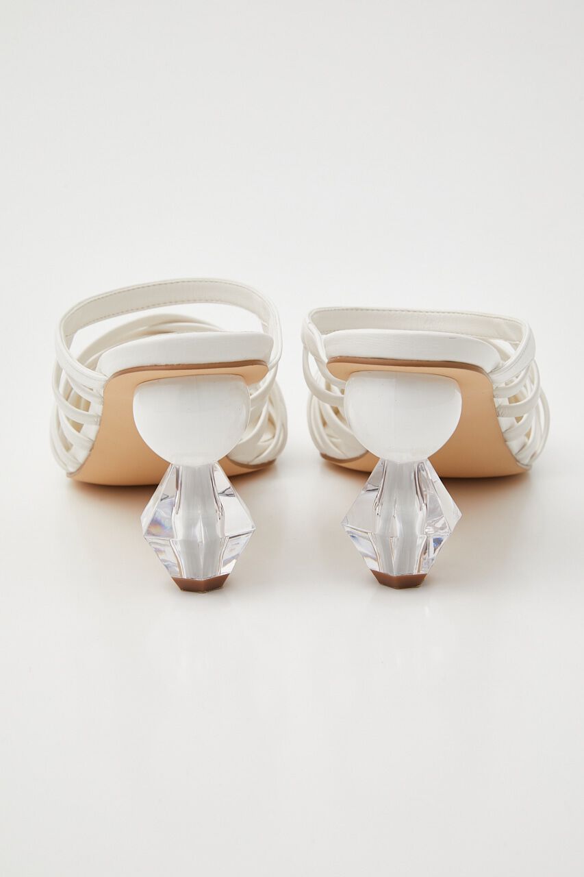 rienda「MIXボールレースアップパターンミュール」|サンダル|