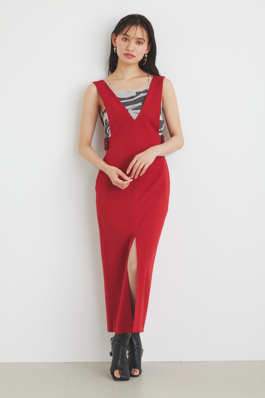 rienda「サイドベルトサスペンダーSK」|その他|RED