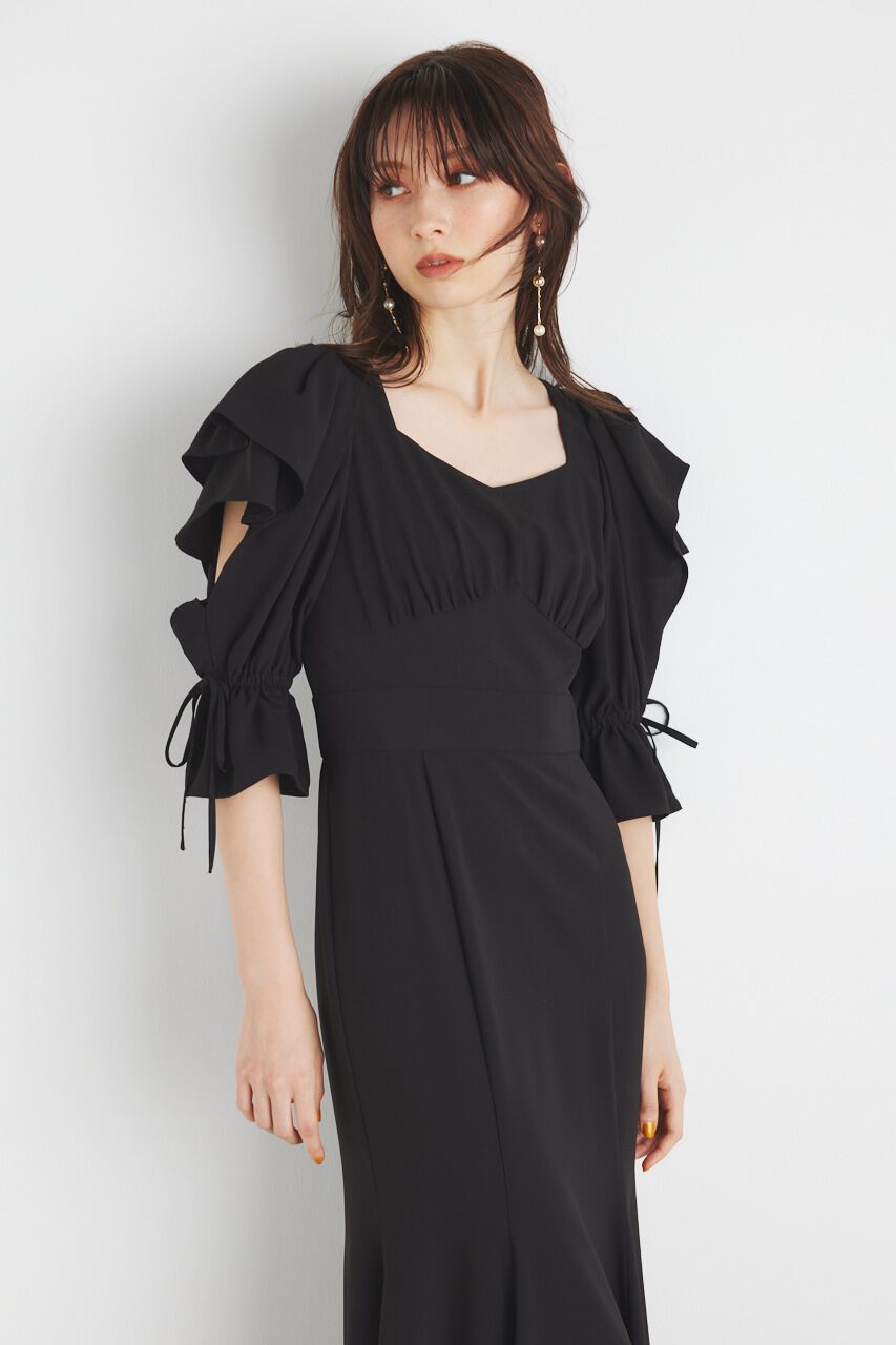 rienda「ショルダーダブルフリルマーメイドOP」|ワンピース|