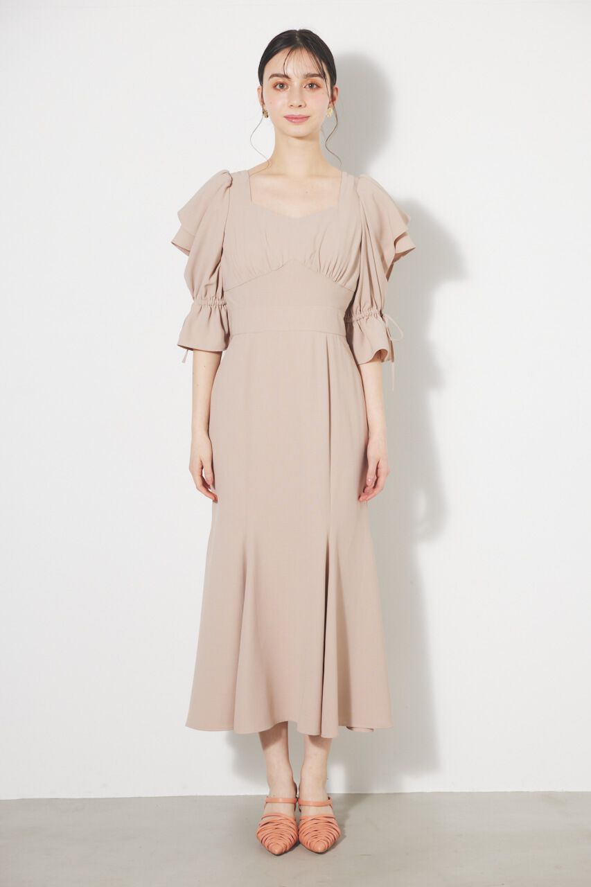 rienda「ショルダーダブルフリルマーメイドOP」|ワンピース|