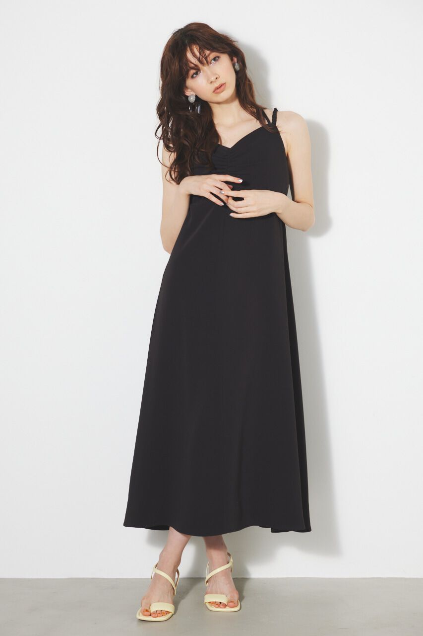 rienda「ギャザーストリングキャミOP」|ワンピース|