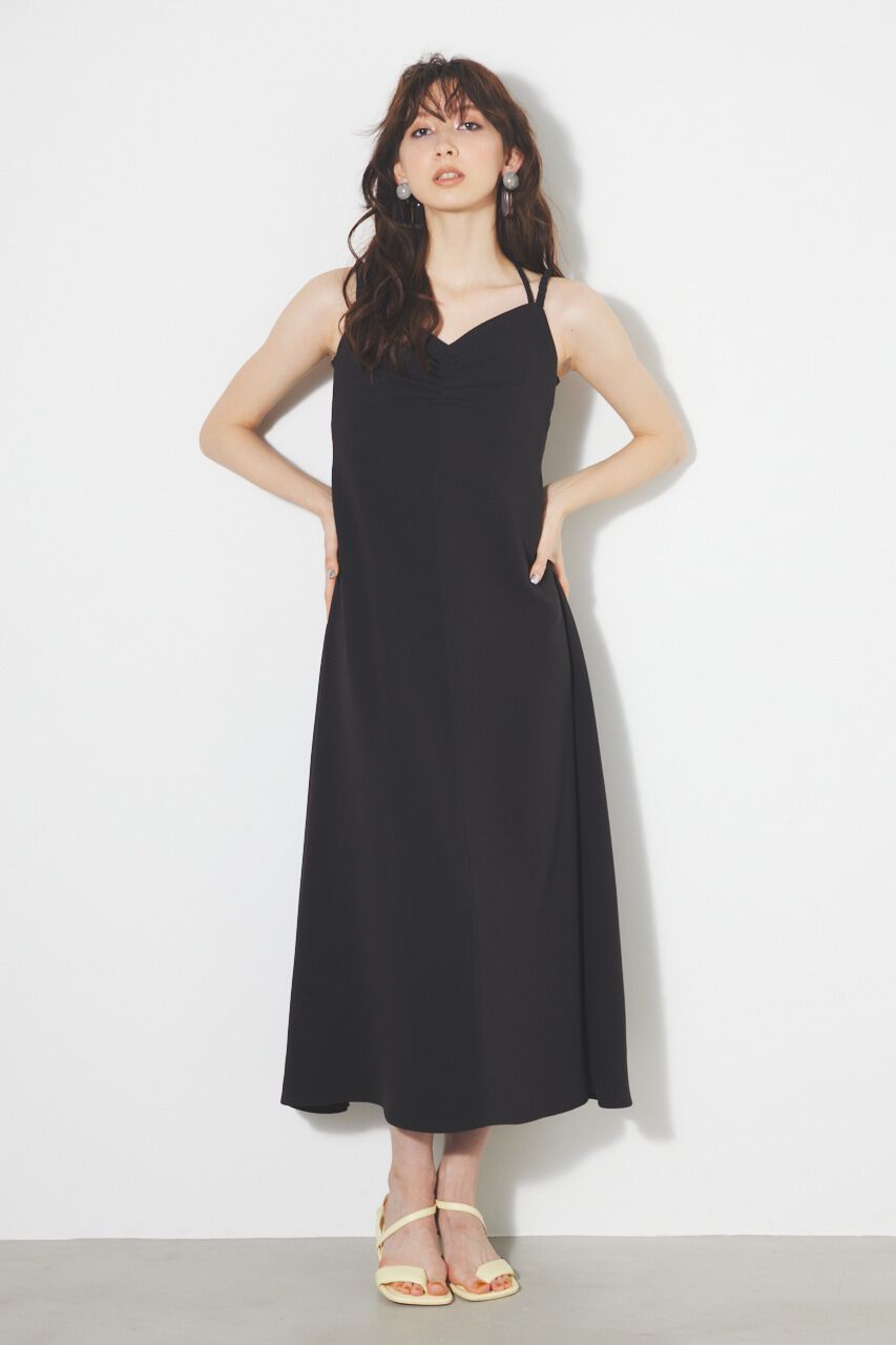 rienda「ギャザーストリングキャミOP」|ワンピース|