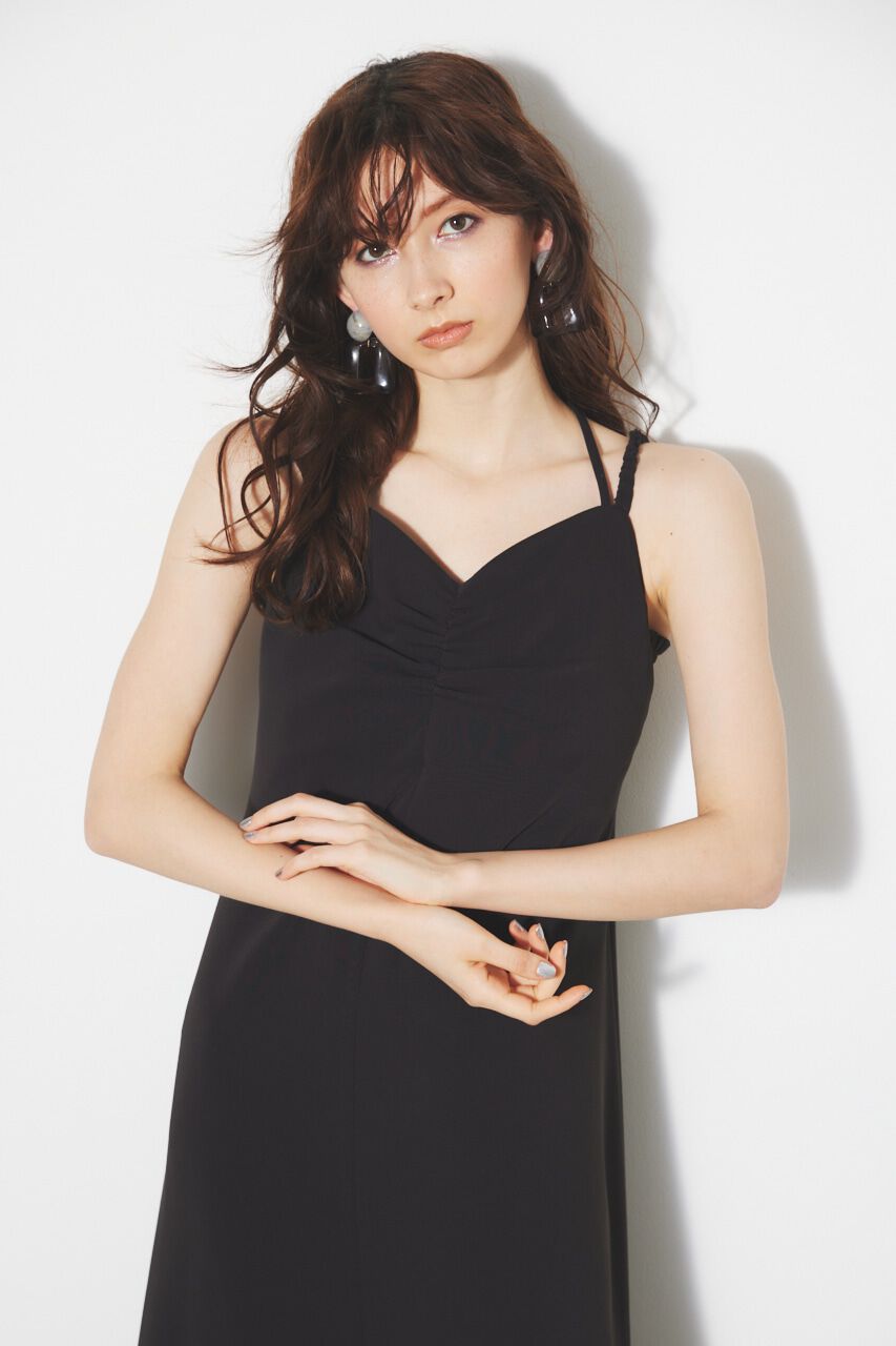 rienda「ギャザーストリングキャミOP」|ワンピース|