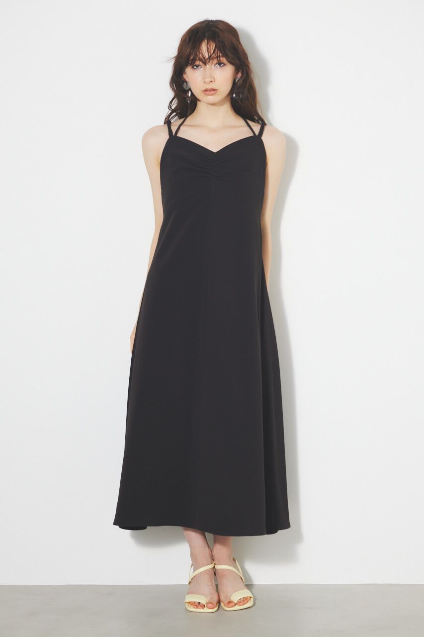 rienda「ギャザーストリングキャミOP」|ワンピース|