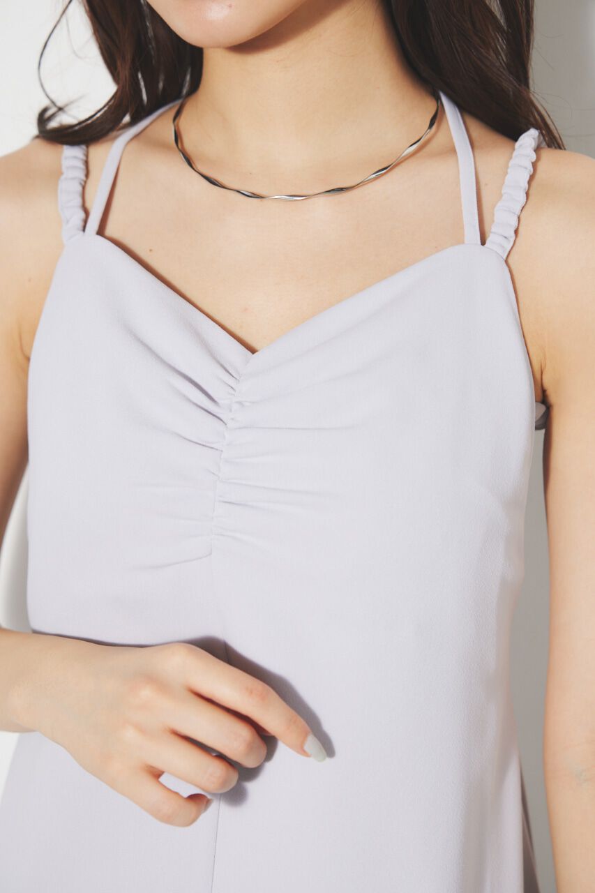 rienda「ギャザーストリングキャミOP」|ワンピース|