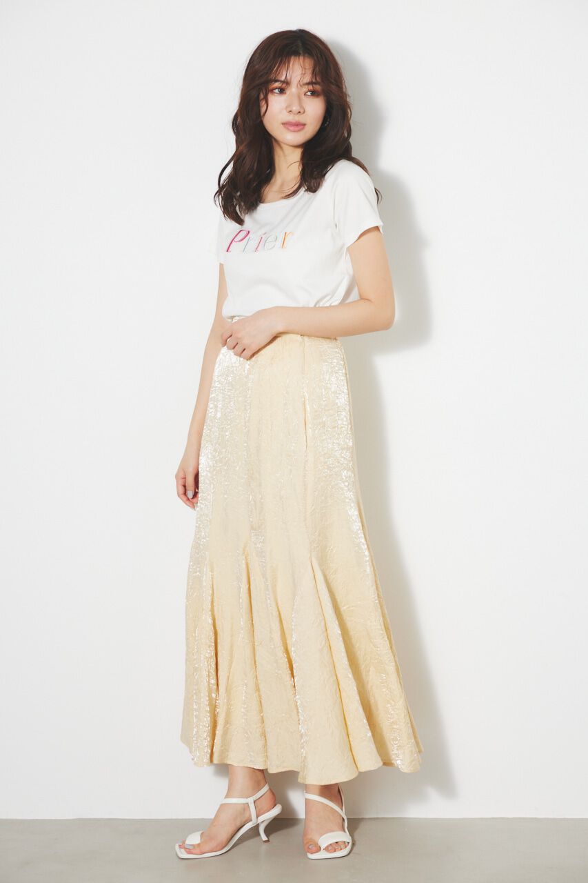 rienda「ランダムパネルJ/WマーメイドSK」|スカート|