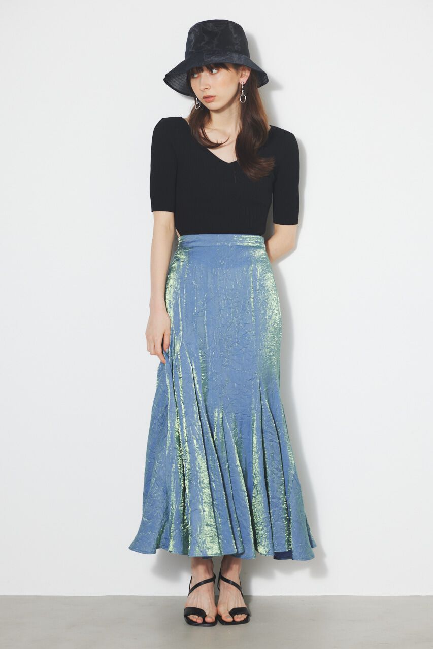 rienda「ランダムパネルJ/WマーメイドSK」|スカート|