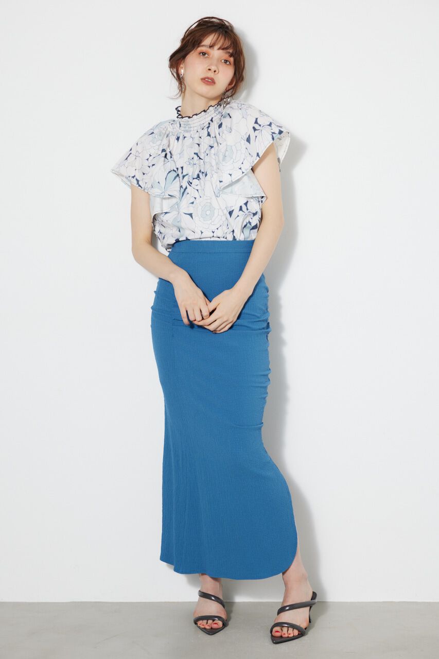 rienda「ギャザーマーメードJ/W SK」|スカート|BLU