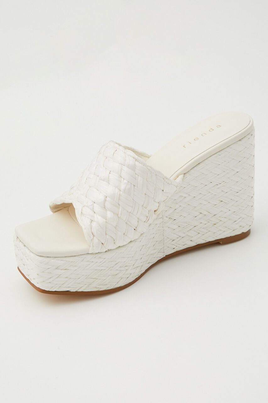 rienda「ボリュームスクエアサンダル」|サンダル|