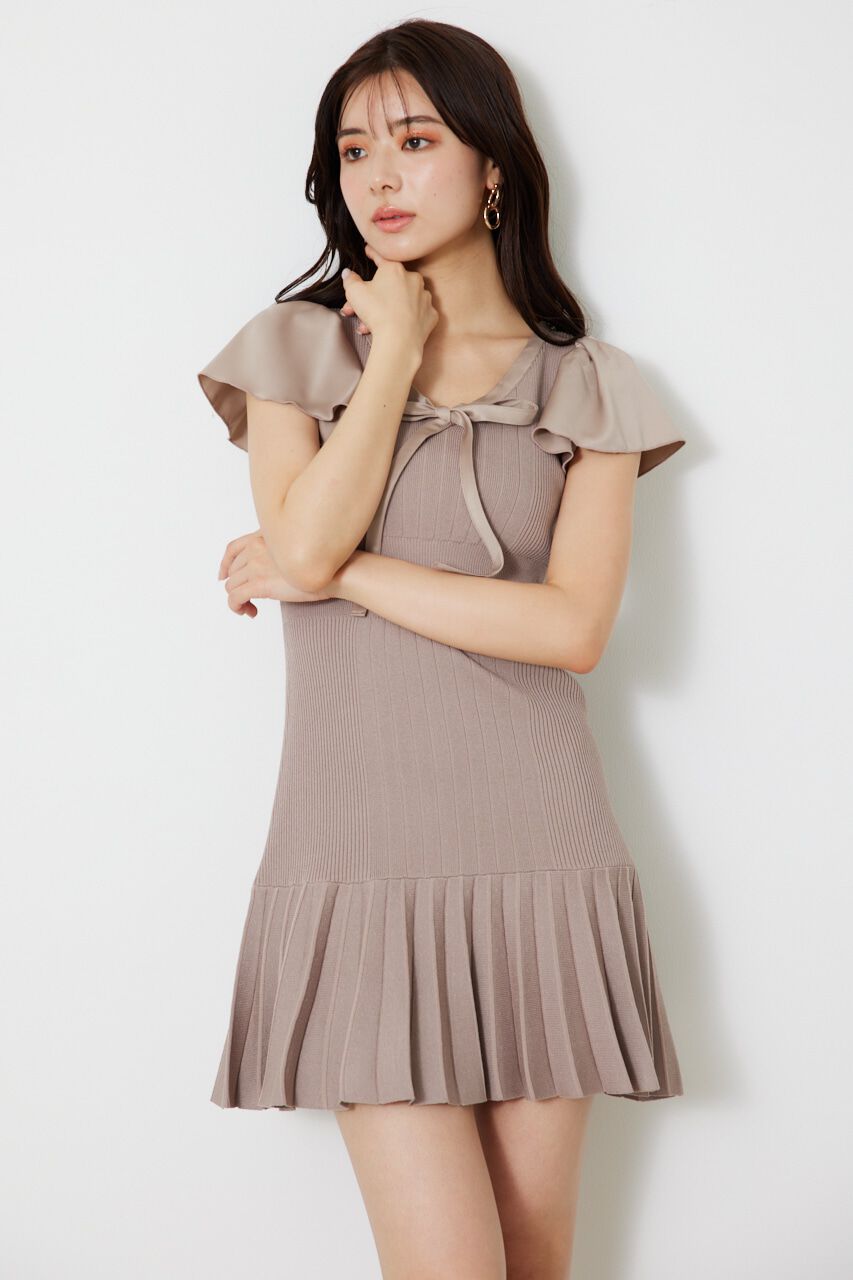 rienda「サテンボウタイマーメイドミニOP」|ワンピース|